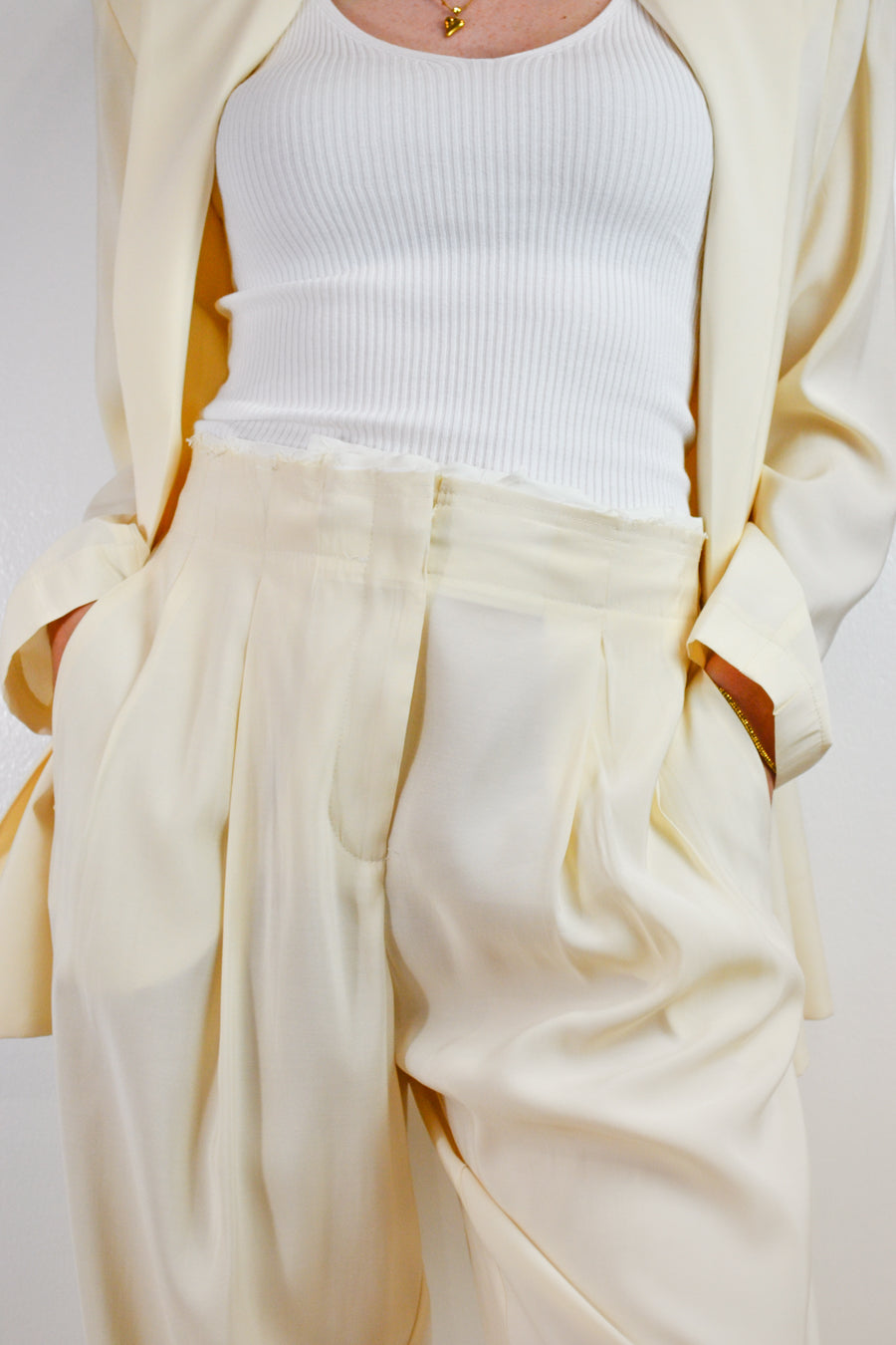 Pantalone Vicolo Taglio Vivo Cream