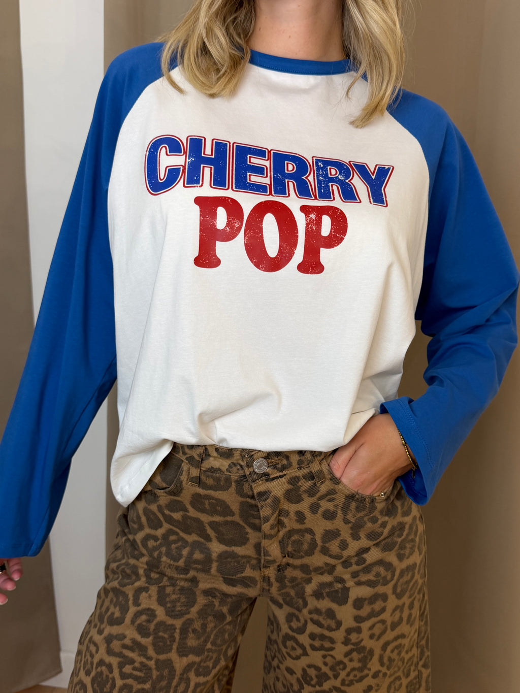 T-Shirt Maniche Lunghe Have One Bicolore Raglan Cherry Pop