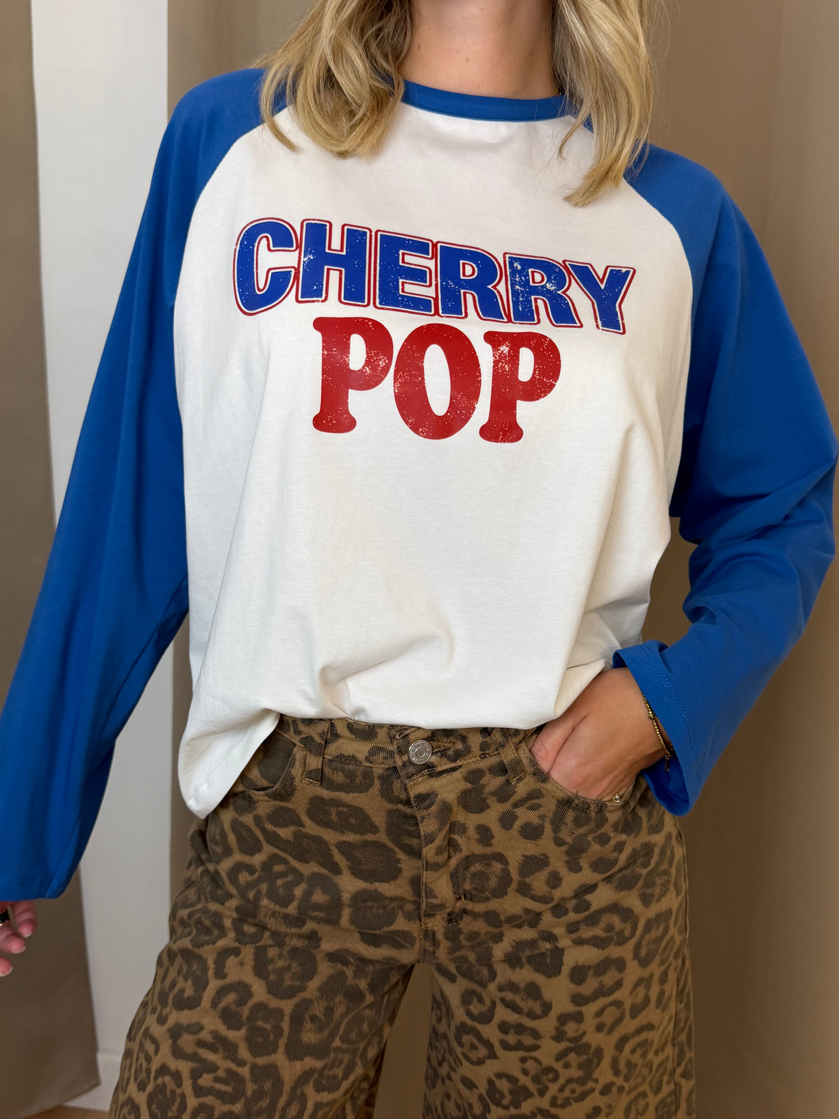 T-Shirt Maniche Lunghe Have One Bicolore Raglan Cherry Pop