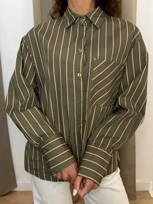 Camicia Have One Taschino Militare/Tabacco