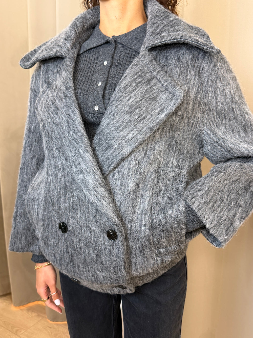 Cappotto Goa Goa Lunasa Grigio