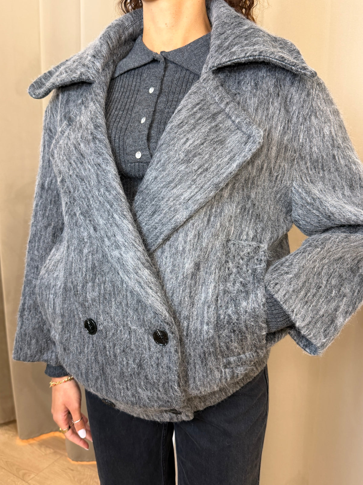 Cappotto Goa Goa Lunasa Grigio