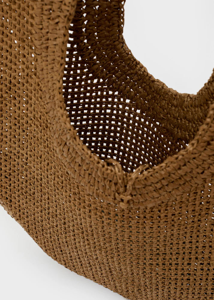 Borsa Nalì Jackie a Spalla Rotonda Marrone