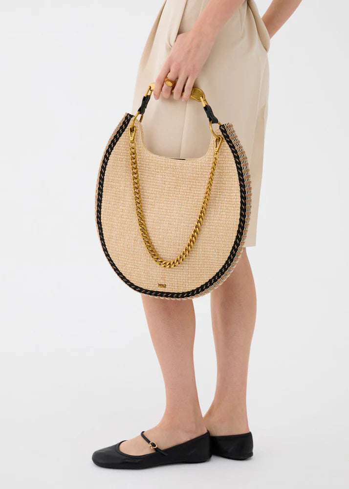 Borsa Nalì Mallorca a Mano in Paglia Beige