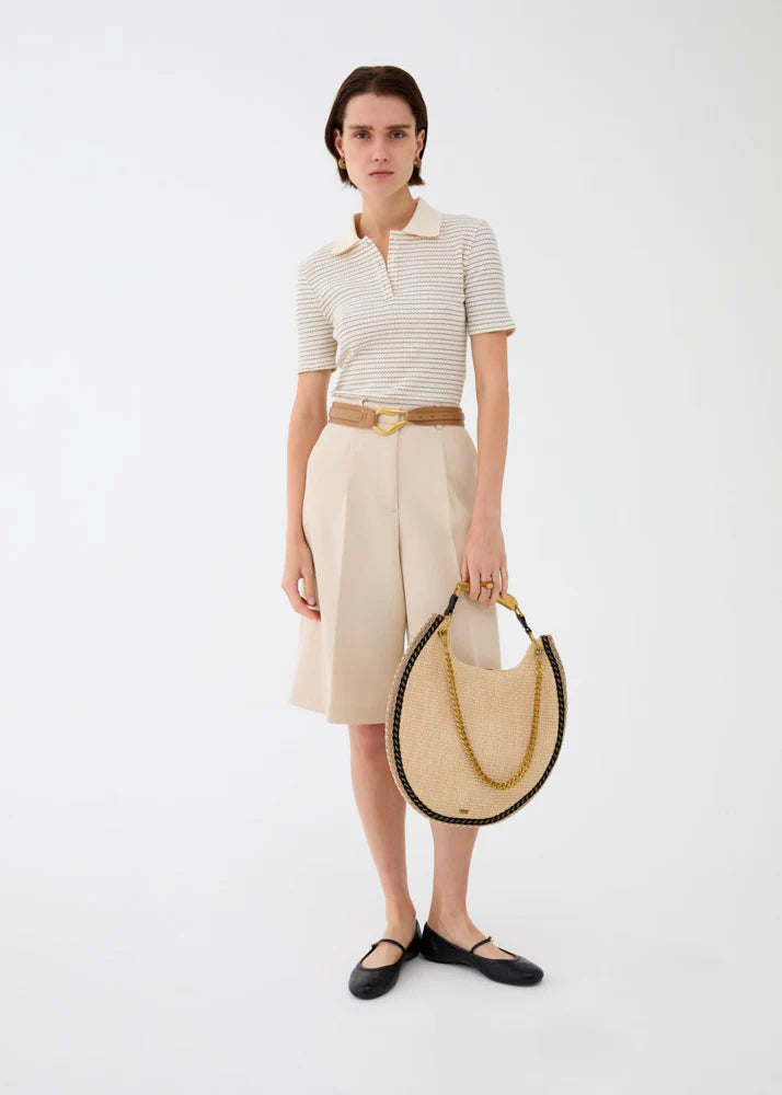 Borsa Nalì Mallorca a Mano in Paglia Beige