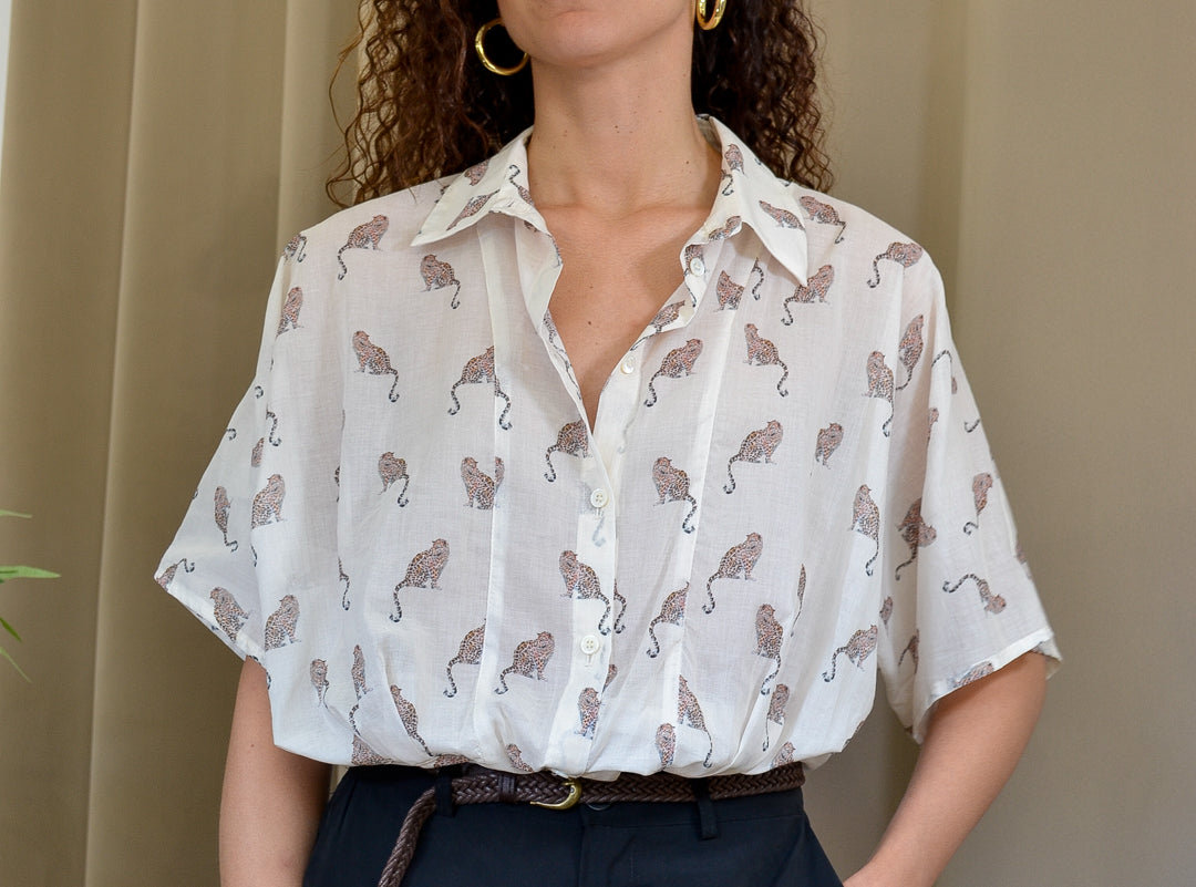 Camicia Have One Manica Corta Fantasia Leopardi
