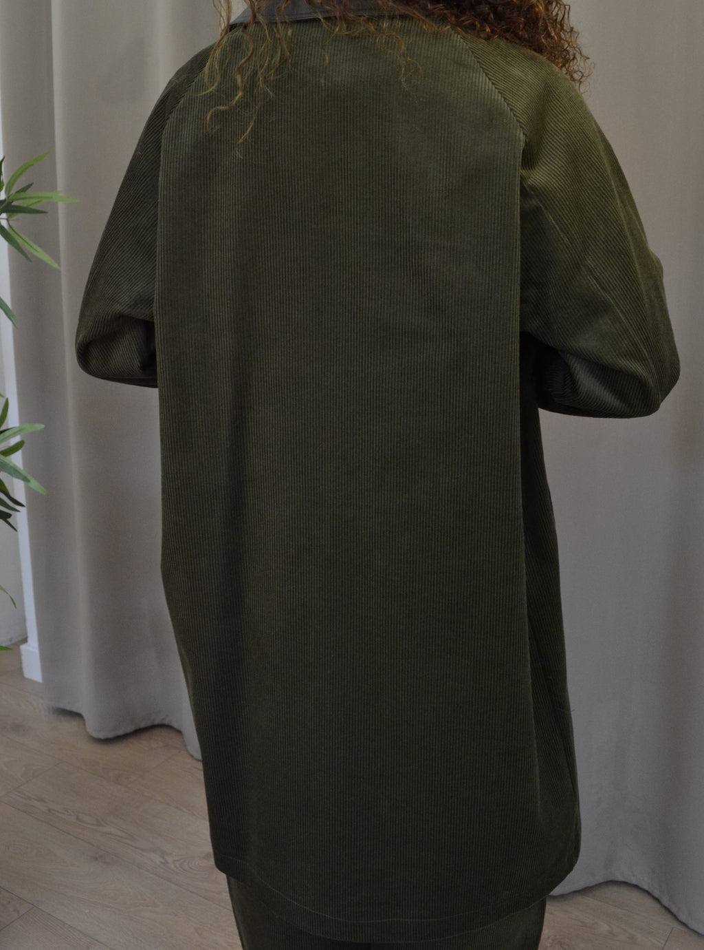 Cappotto Have One Velluto a Coste Verde