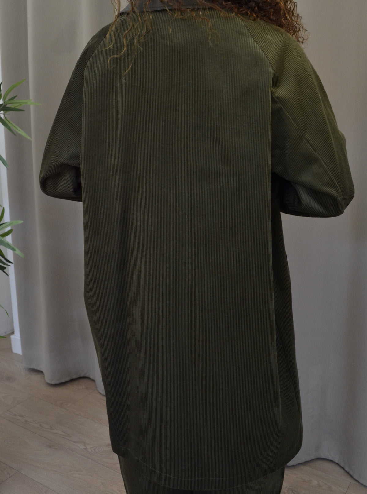 Cappotto Have One Velluto a Coste Verde