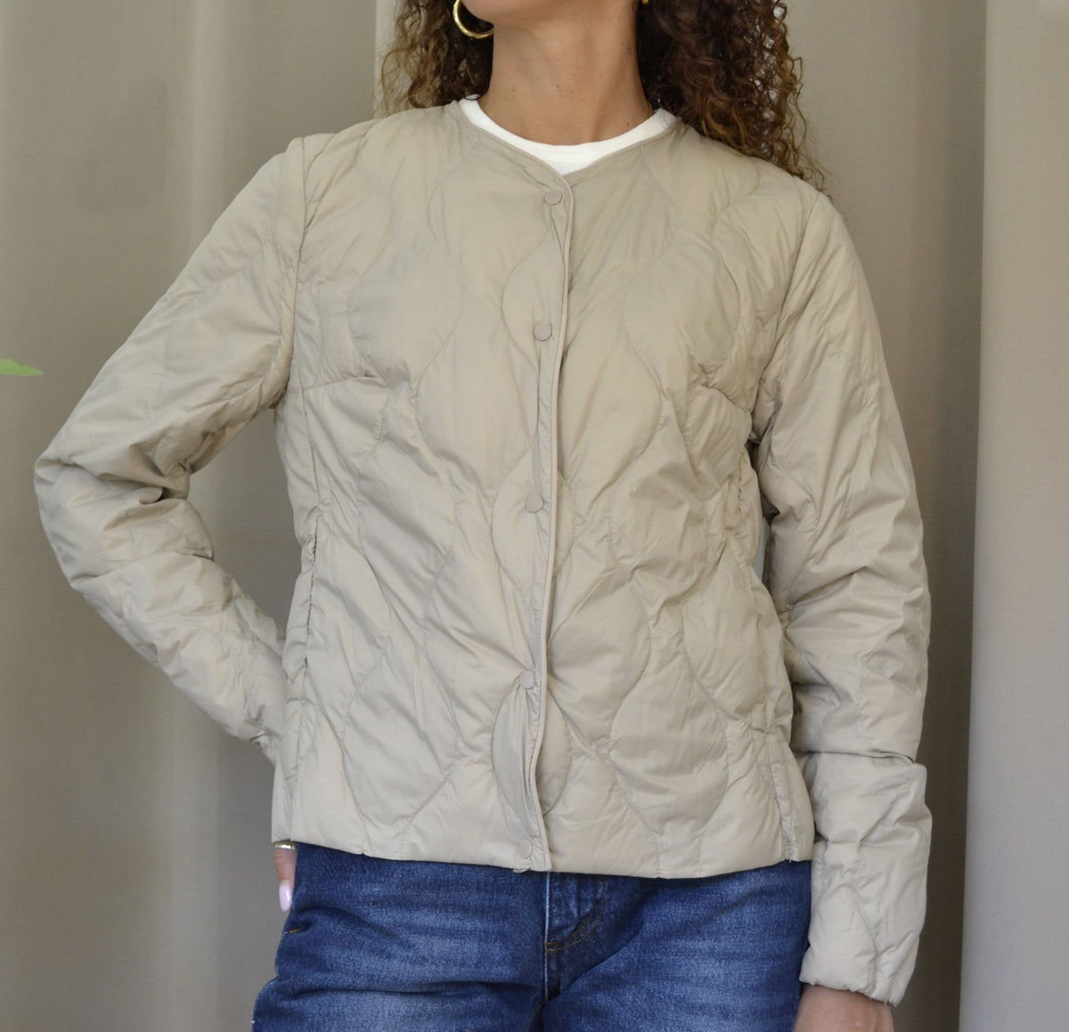 Giacca Vicolo 100gr Trapuntata Beige