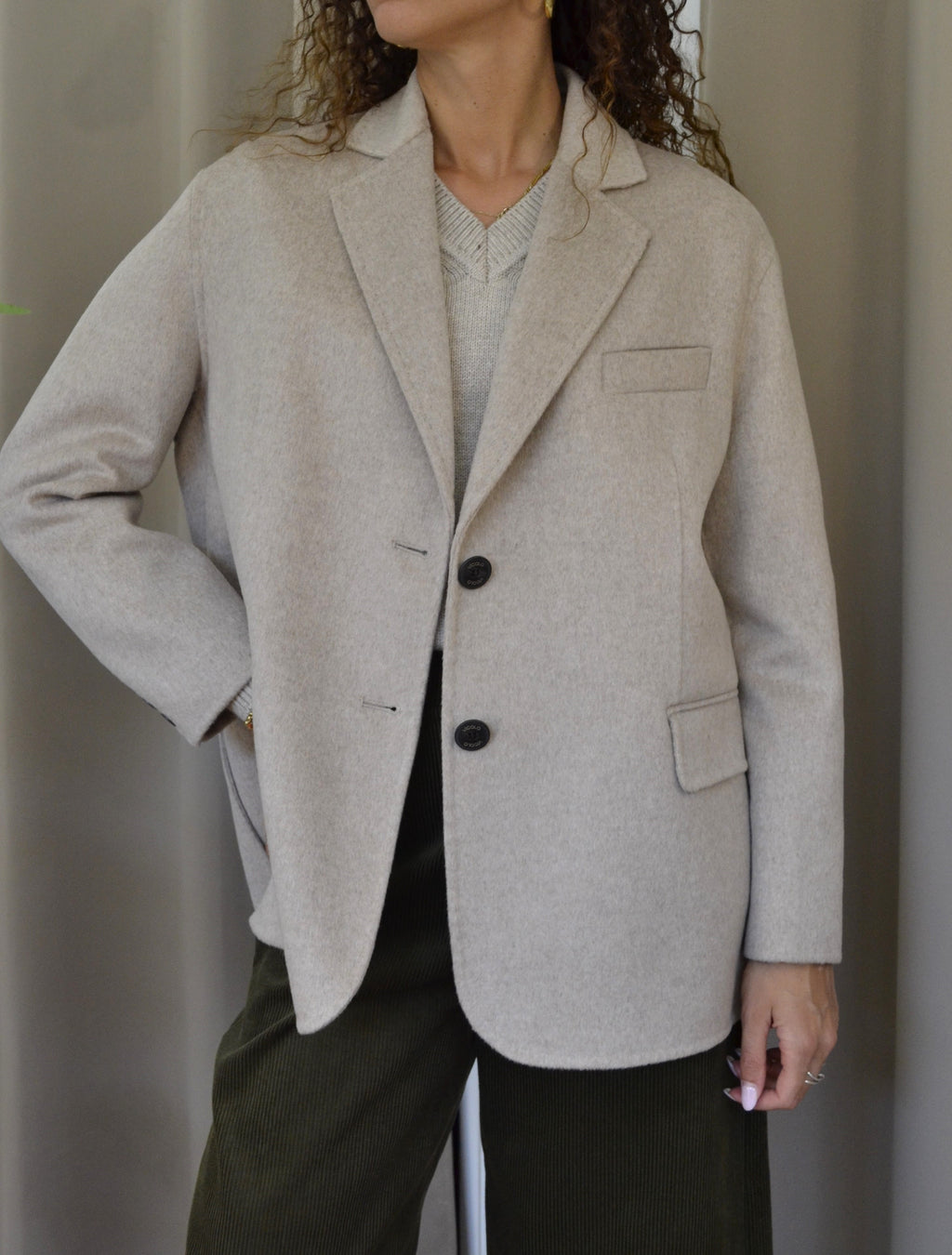 Giacca Vicolo Over Beige