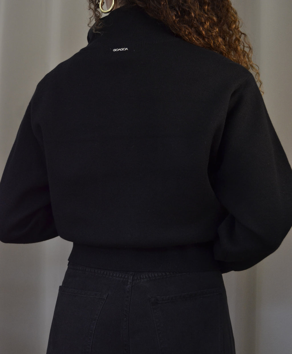 Giacchetto Goa Goa Nero con Zip e Tasche