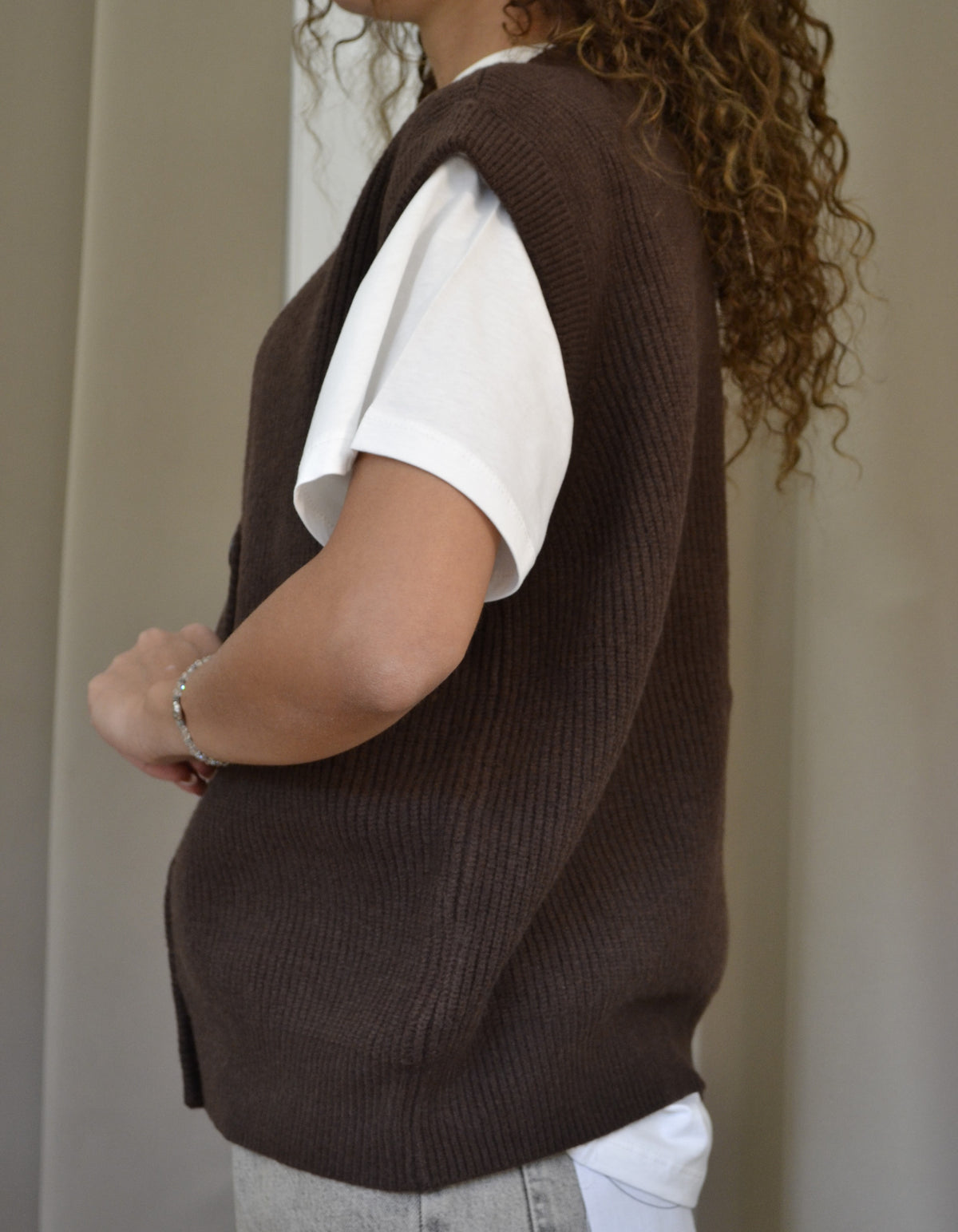 Gilet Goa Goa in Maglia con Bottoni