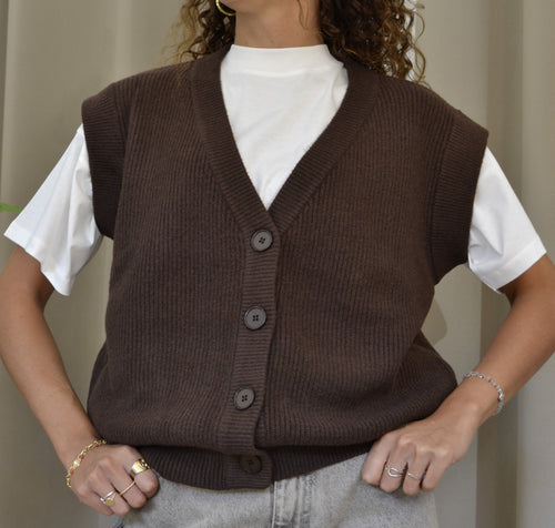Gilet Goa Goa in Maglia con Bottoni