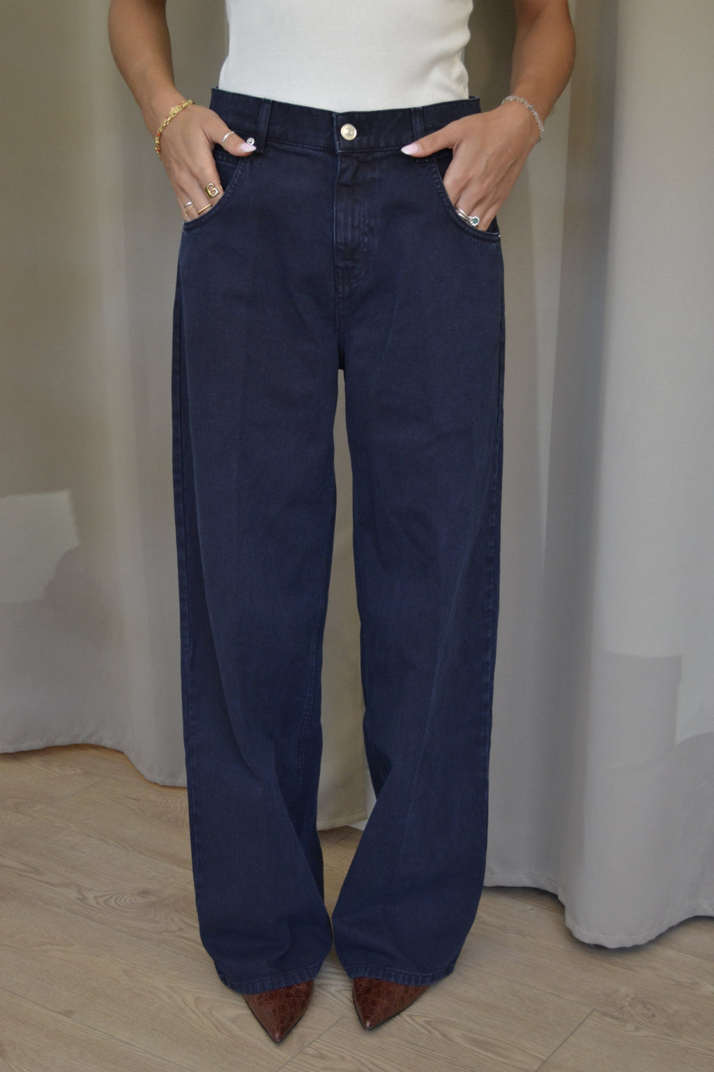 Jeans Vicolo Mia Baggy Fit Blu Scuro