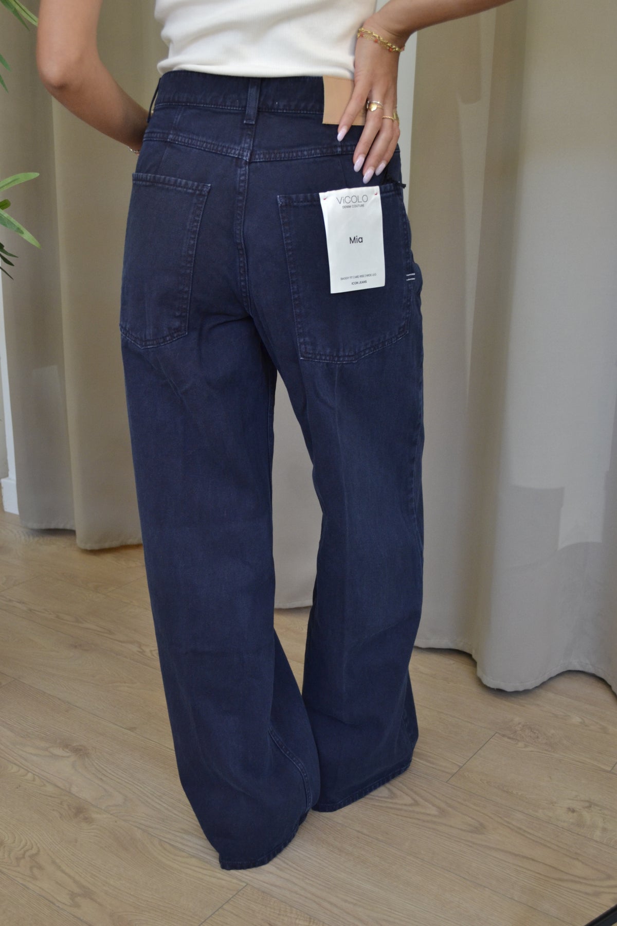Jeans Vicolo Mia Baggy Fit Blu Scuro