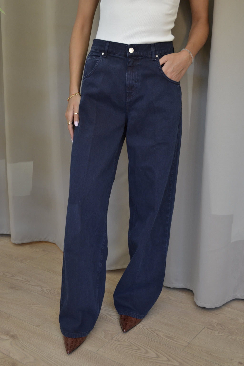 Jeans Vicolo Mia Baggy Fit Blu Scuro