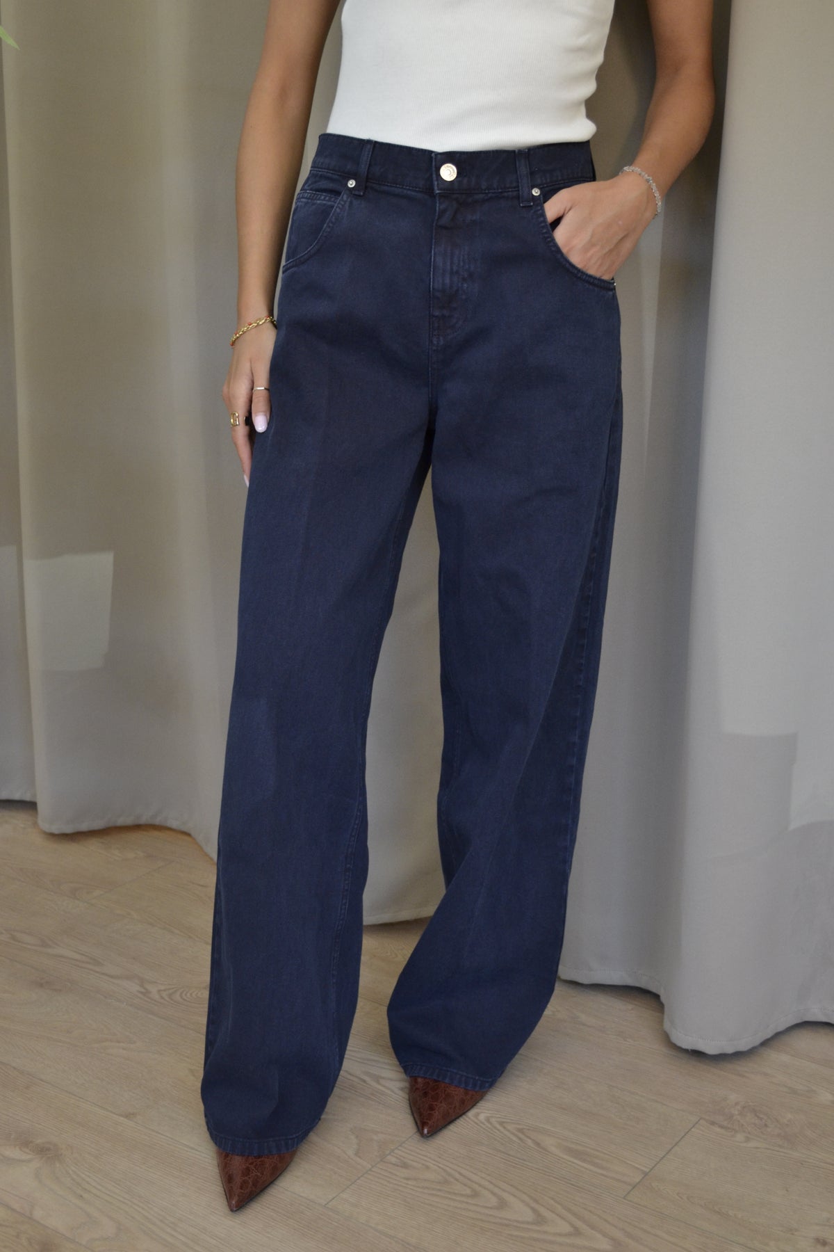 Jeans Vicolo Mia Baggy Fit Blu Scuro
