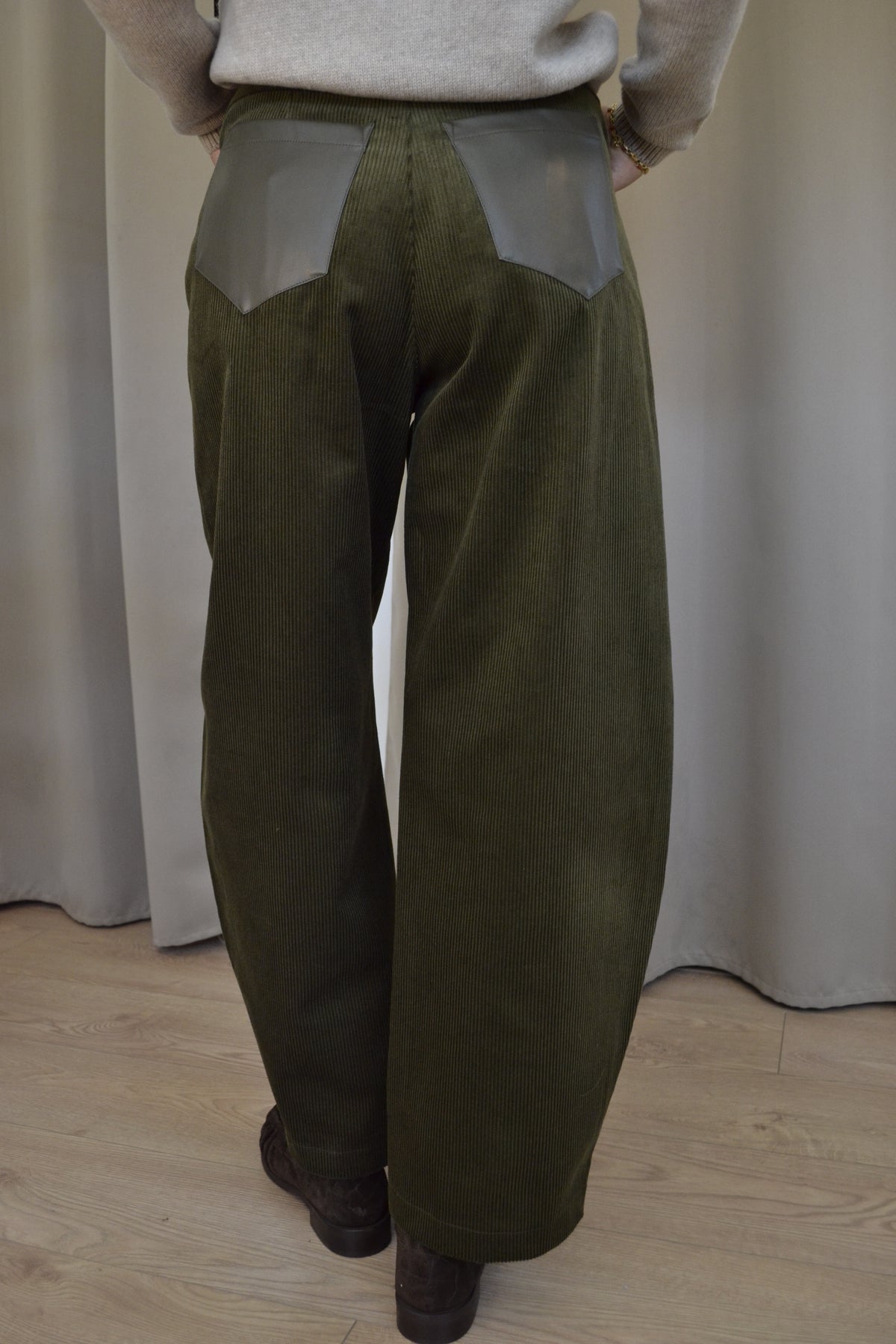 Pantalone Have One Barrel Velluto a Coste Verde