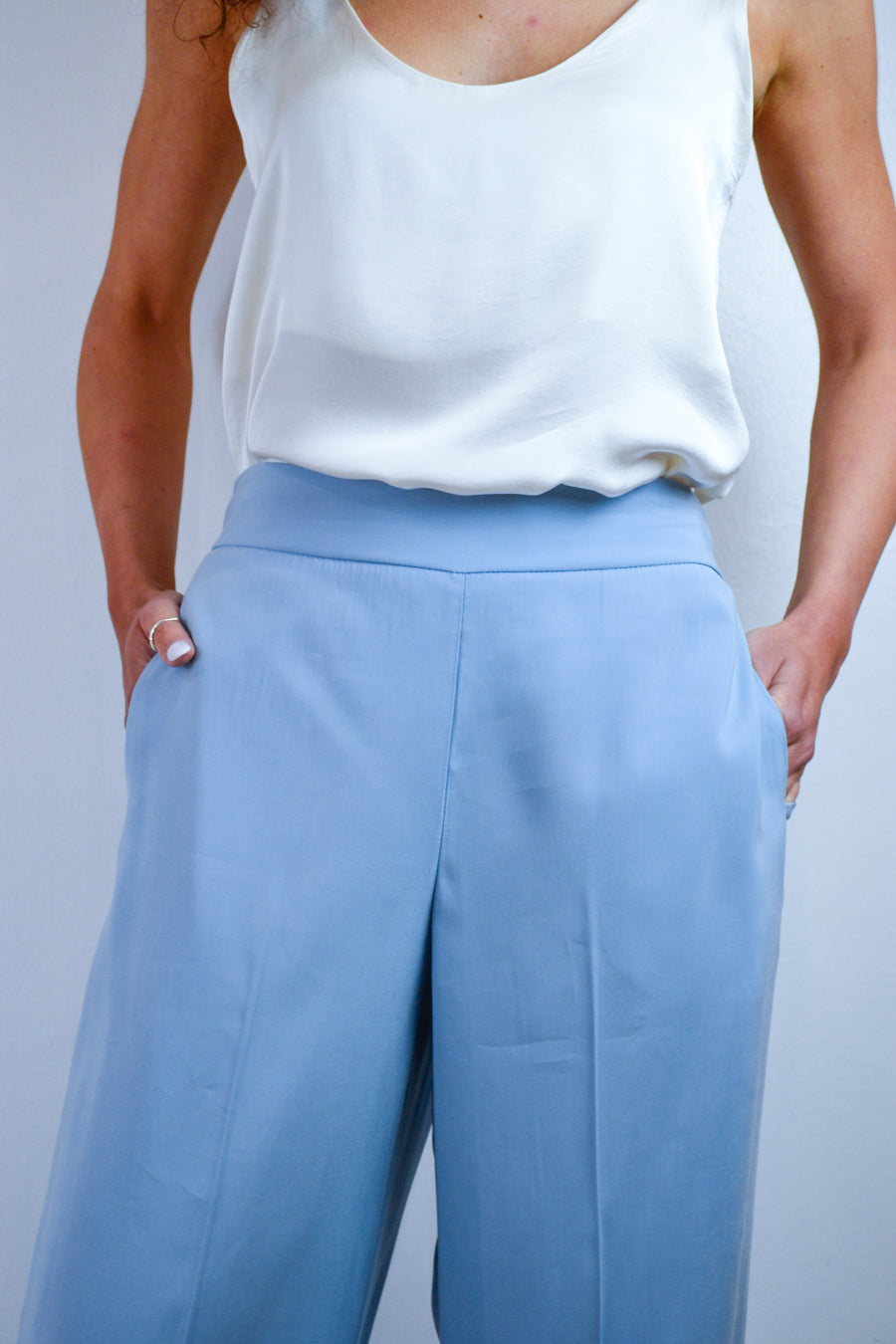 Completo Blazer e Pantalone Sartoriale Azzurro Polvere