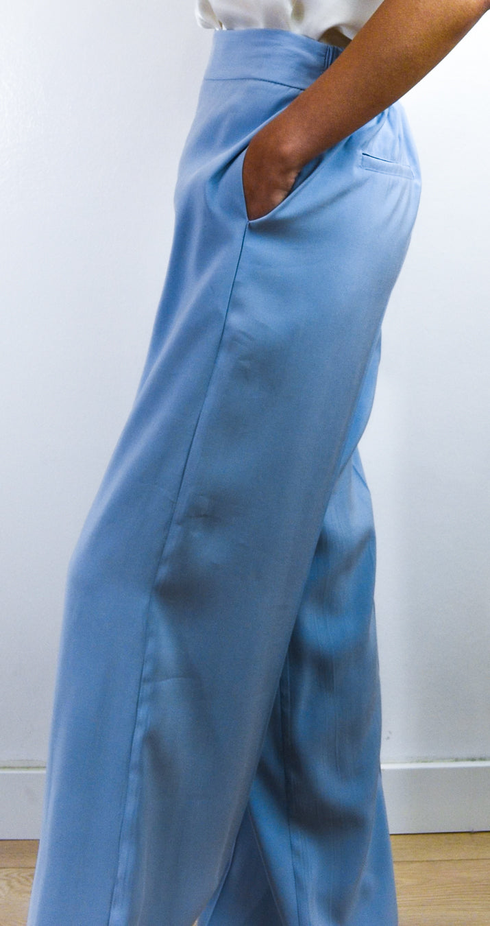 Completo Blazer e Pantalone Sartoriale Azzurro Polvere